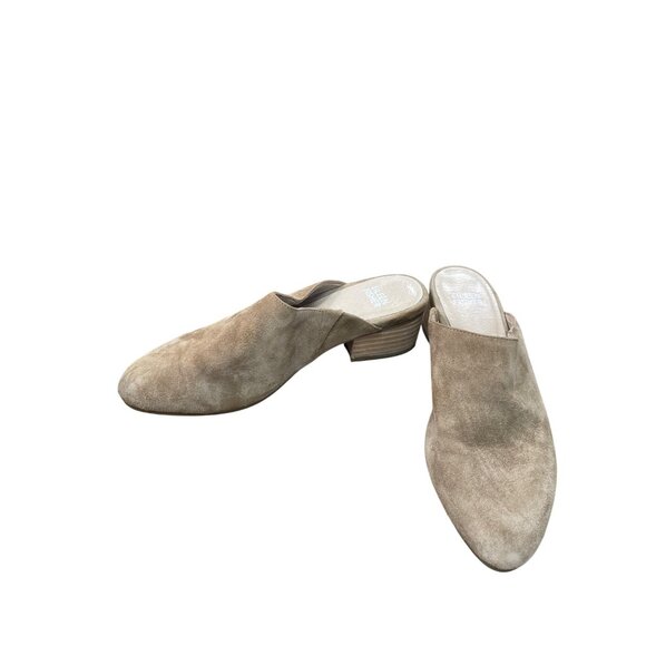 Eileen Fisher Womens Tan Suede Block Mules Shoes Size 5 SKU 8843 - Picture 2 of 14